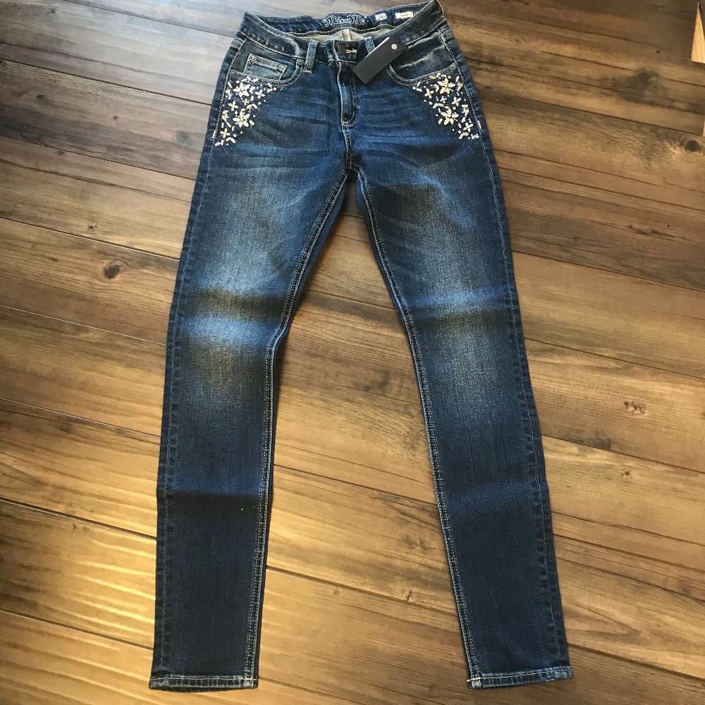 NWT Miss Me Jeans All The Sparkles Skinny Jeans - Picture 4 of 5
